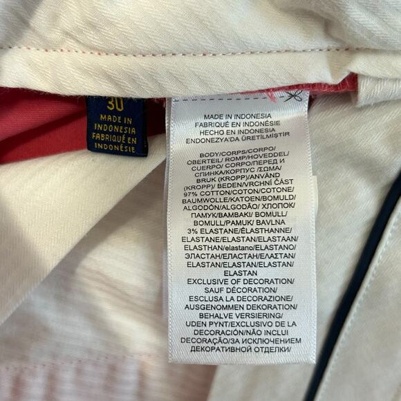 Polo Ralph Lauren Stretch Straight Fit Chino Shorts NWT Men's Sz 30 Red Preppy - Picture 7 of 10